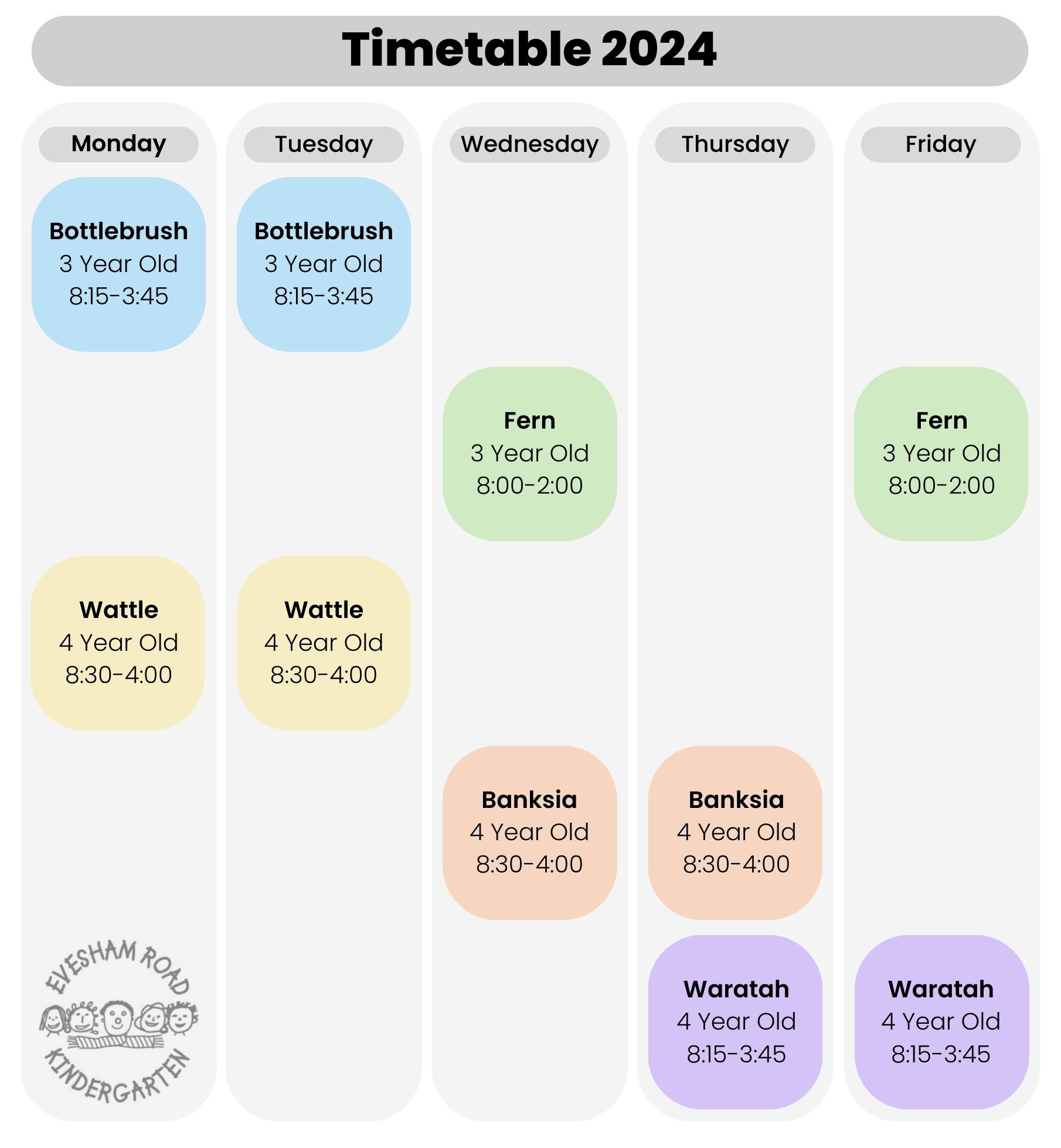 Our 2024 timetable is now available!